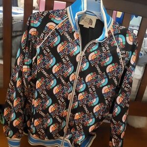 The North Face X Gucci Multicolor Logo-Print Zip Jacket